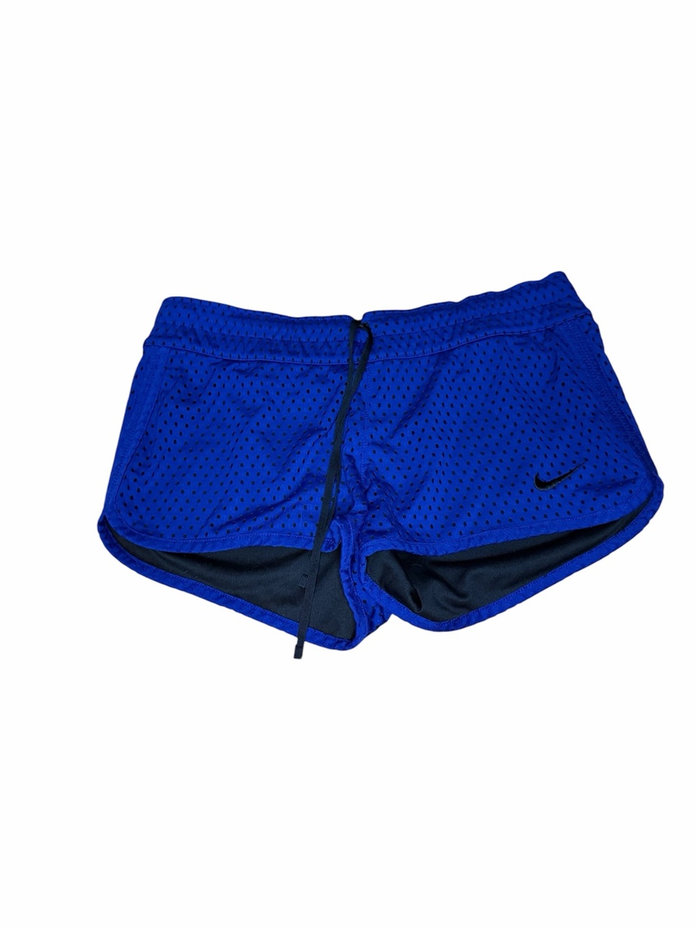 Nike Royal Blue and Black Reversible Athletic Mesh Shorts
